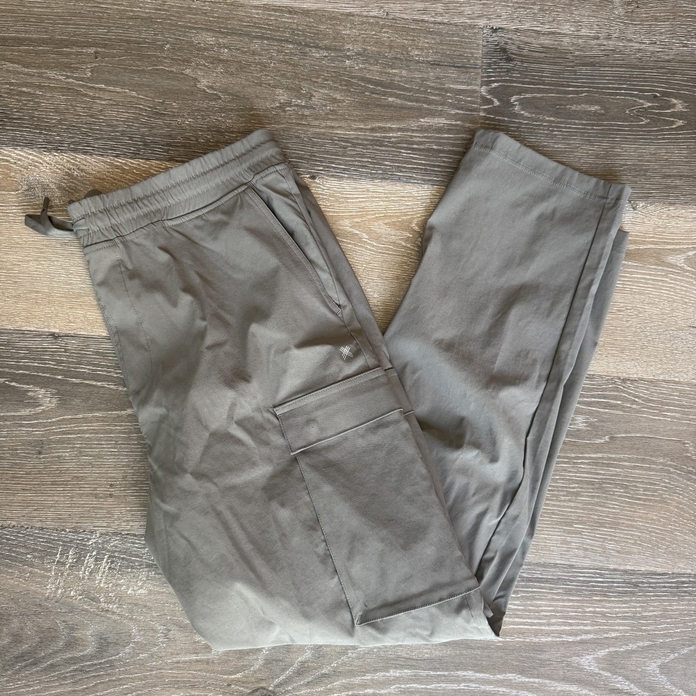 Kenneth Cole Active Tech Jogger Ankle Zip Cargo Lightweight Rover Gray Size XL